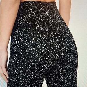 lululemon athletica Black and White Speckled Leggings